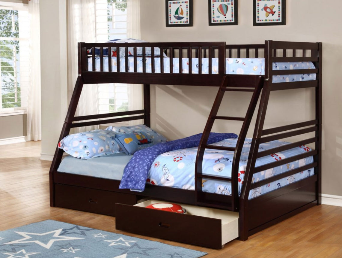TWIN FULL BED PINEWOOD