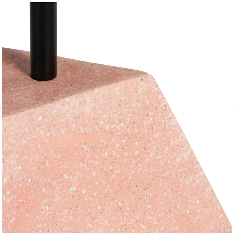 TABLE D’APPOINT DESIGN PYRAMIDE NOIR & ROSE