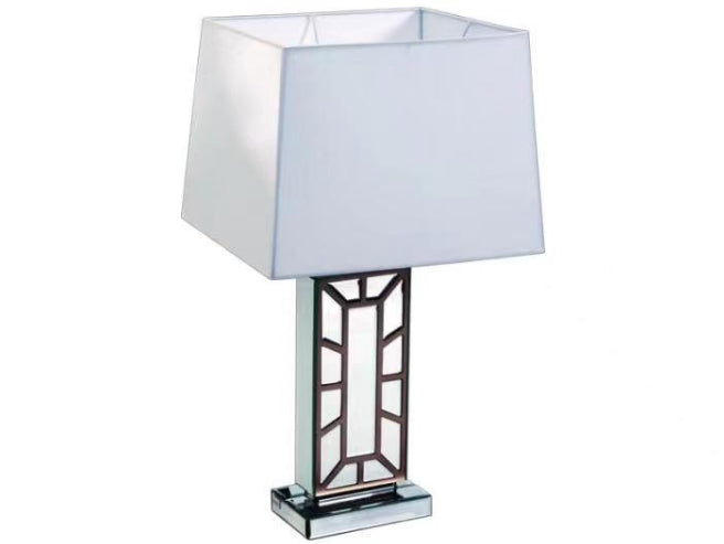 TABLE LAMPE WHITE/MIRROR